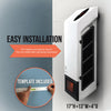 Easy Installation: Installs with two screws. Mounting level and kit included.1000 watt smart infrared space heater. Space heater with smart WIFI capabilities. Cn connect with Google Assistant and Amazon Alexa.